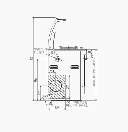 电源线位置尺寸