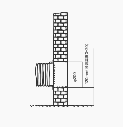 侧板墙面孔位图